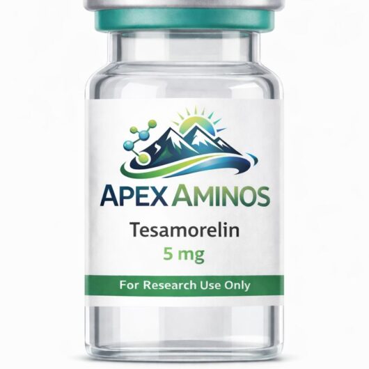 Vial of Tesamorelin at vial size 5mg